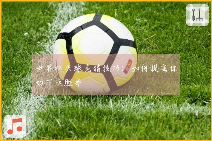 世界杯买球竞猜技巧：如何提高你的下注胜率